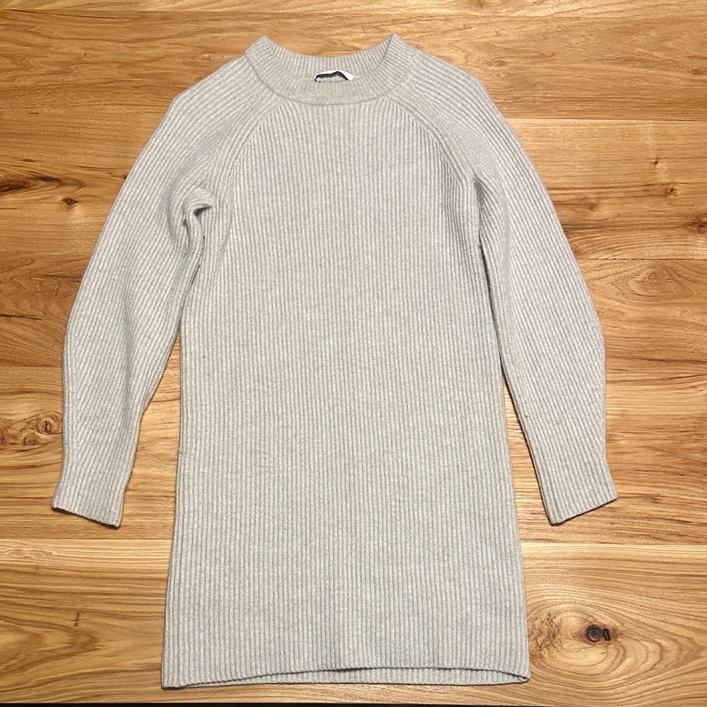 BLDWN Women's Ribbed Knit Sweater Dress - Cream